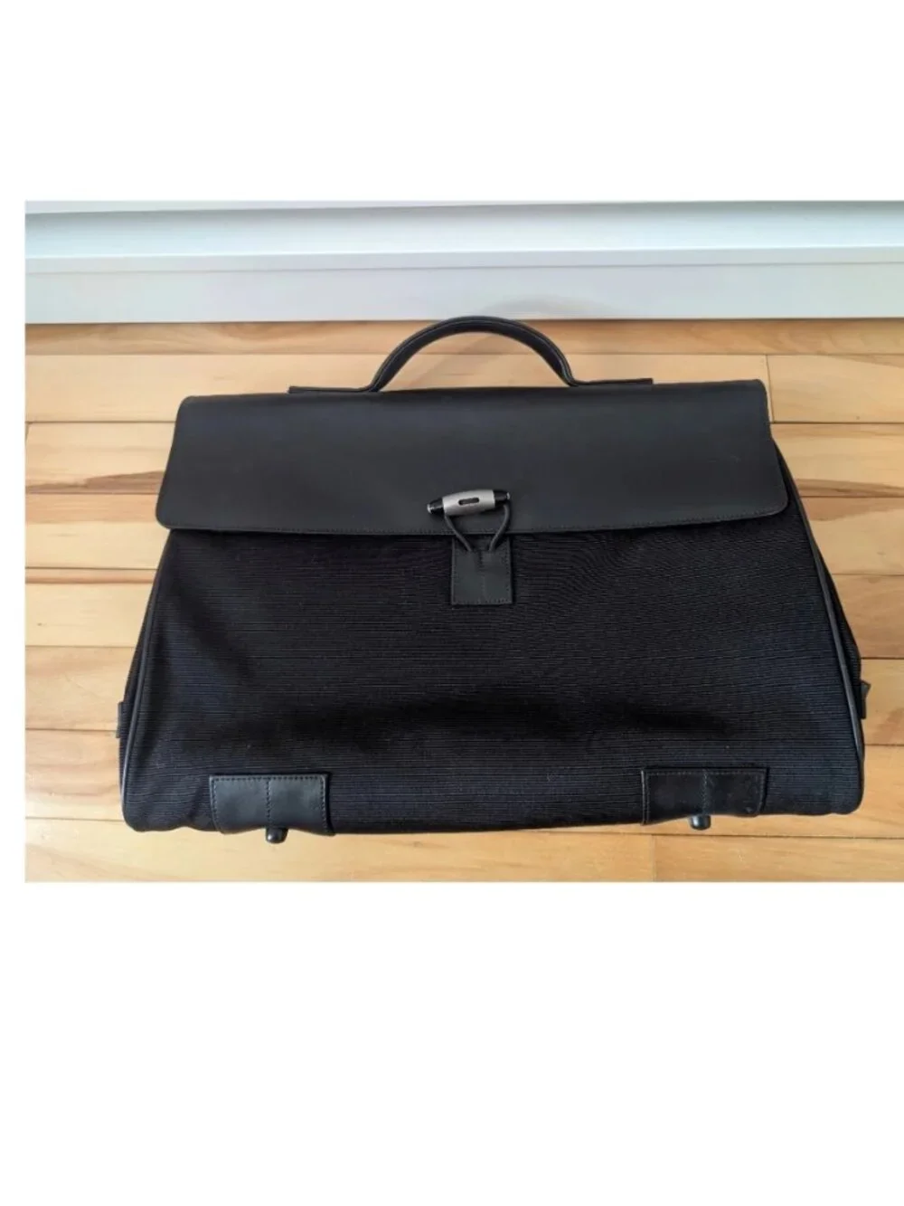 Authentic Montblanc MB8772 Double Briefcase - Like New with Papers